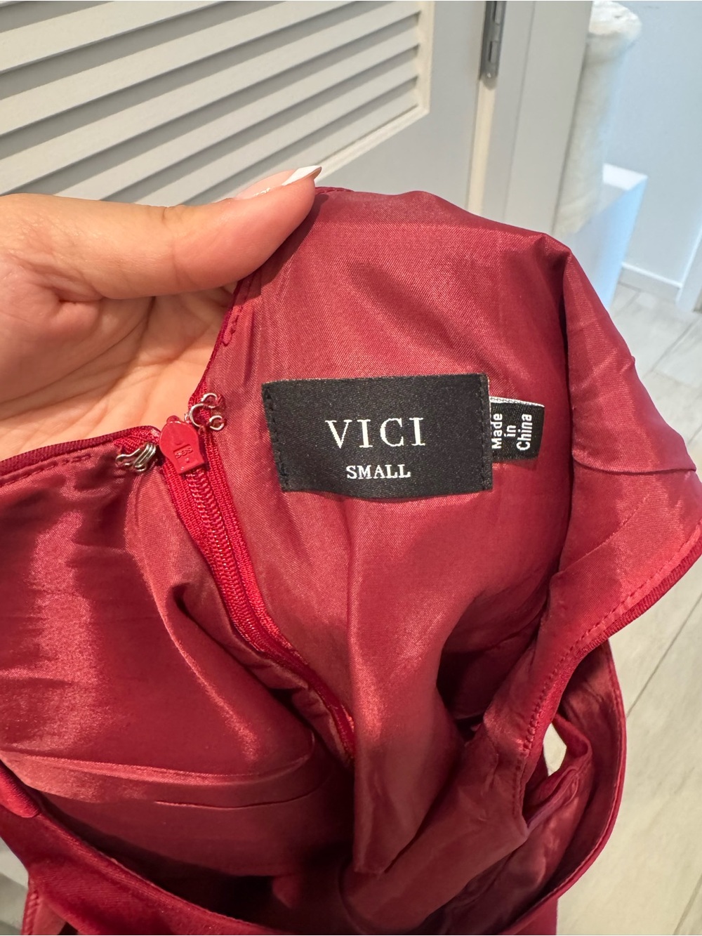 Vici Red Sleeveless Mini A-Line Dress - Picture 4 of 4